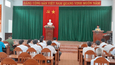 UBND xã Ân Hảo tổ chức buổi gặp mặt các Trưởng Ban nhân dân thôn trên địa bàn xã sau khi sáp nhập