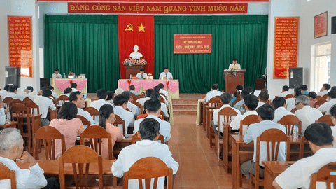 Hội đồng nhân dân xã Ân Hảo tổ chức kỳ họp thứ hai, nhiệm kỳ 2021 – 2026