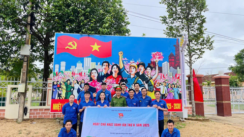 Ban chấp hành Đoàn xã Ân Hảo ra quân đồng loạt ngày Chủ nhật xanh lần thứ V – Năm 2025