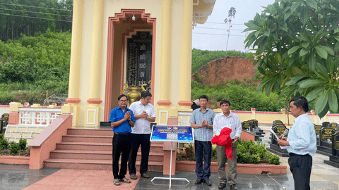 Lễ Khánh thành công trình Thanh niên số hóa Nghĩa trang Liệt sĩ Ân Mỹ xã Ân Hảo