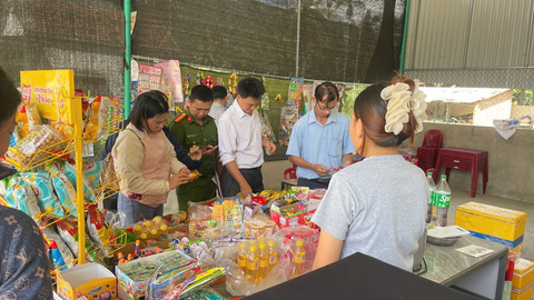 Xã Ân Hảo kiểm tra an toàn thực phẩm dịp Tết Trung thu năm 2025