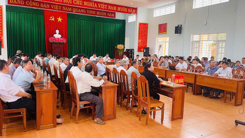 Cán bộ, đảng viên xã Ân Hảo học tập, quán triệt Nghị quyết Đại hội Đảng bộ tỉnh Gia Lai lần thứ I, nhiệm kỳ 2025 – 2030